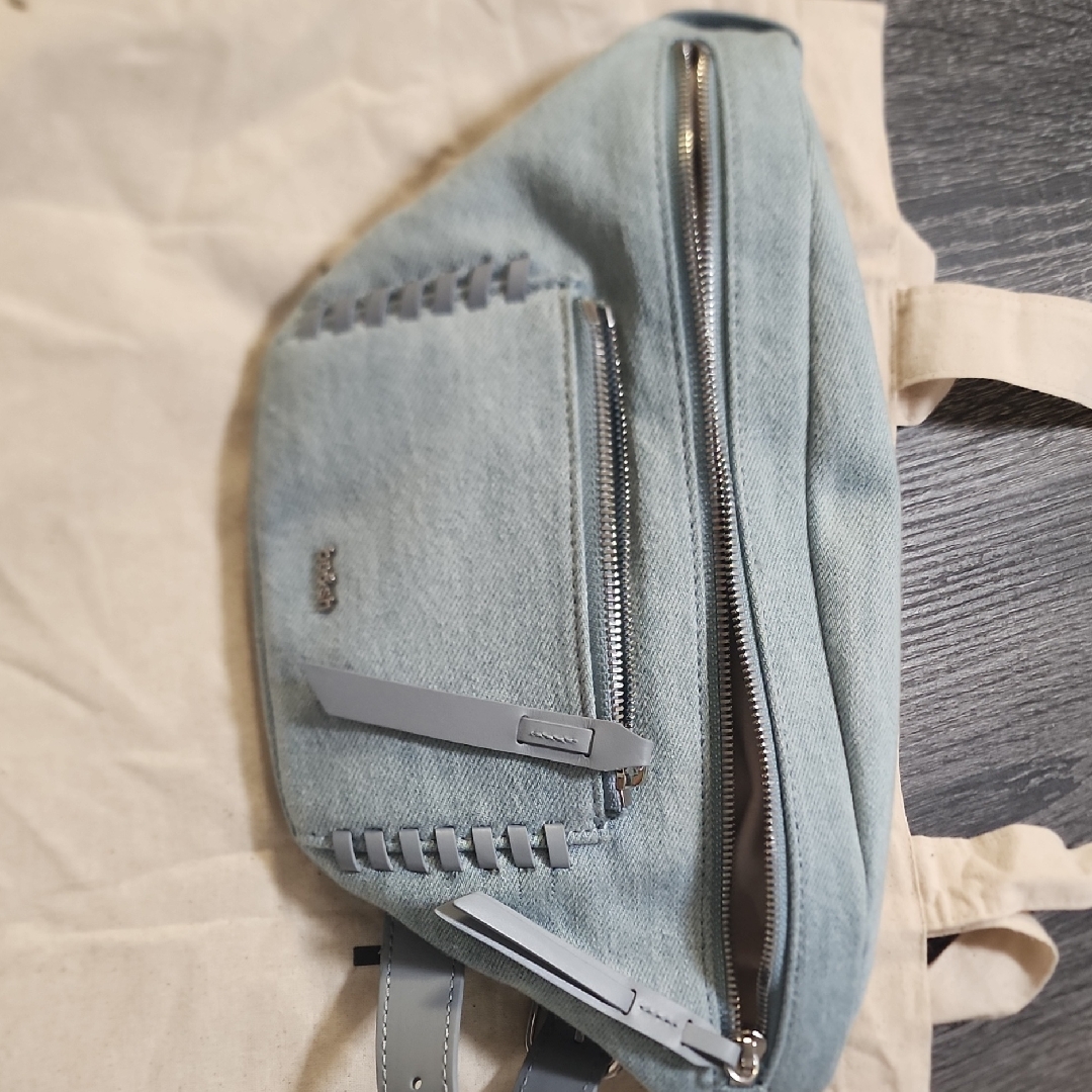 Ba&Sh Blue Crossbody Bag With Slouchy Style